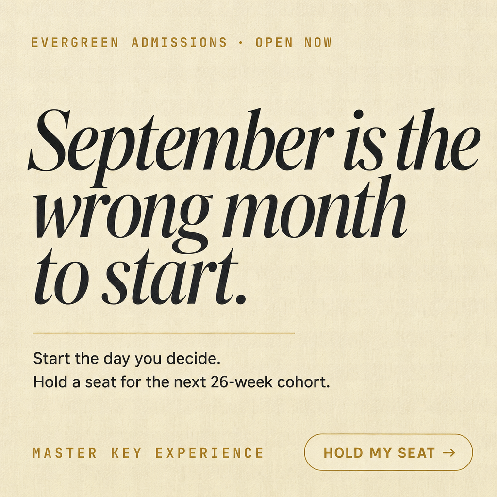 Concept B1 — September is the wrong month to start.